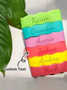 1 pieza Funda de silicona antideslizante resistente al calor personalizada, Cubierta personalizable para botella de agua con logo/texto, Regalo para papá, mamá, amigos, maestros - Multicolor - Ver 2