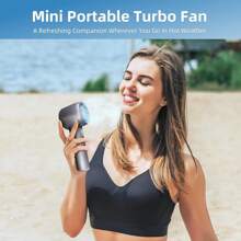 3000mAh Ventilatore portatile ad alta velocità | Regolabile con display LED, velocità massima del vento 9m/S | Mini ventilatore palmare mobile per raffreddamento
