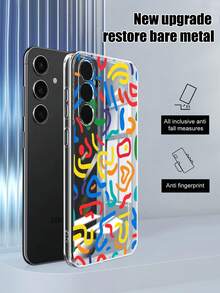 1个彩色条纹透明手机壳，兼容苹果 SE、4、16、13、15、15 Pro、14 Pro、14 Plus、7/8 Plus、11、12 Pro Max、13、14 Pro Max以及S24、S23、S25，是送给亲朋好友的绝佳礼物。 - 無色 - 查看 5