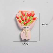 Bouquet Fridge Magnetic Decal 3D Magnetic Refrigerator Patch Delicate Decorative Magnet For Home - Multicolor - View 13