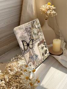 Ayotu 蝴蝶形保护套，兼容 iPad 10.2 英寸（2021/2020 款，第 9/8 代）、三星 Galaxy Tab A8 10.5 英寸（2022 款），带笔槽，兼容 Kindle Paperwhite 第 11 代（2021 款）、Kindle Paperwhite 第 12 代（2024 款），支持自动休眠/唤醒功能 - 彩色 - 查看 2