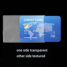 5/10/20 Pcs Clear New Medicare Card Protector PVC Soft Waterproof Plastic Card Holder Transparent Credit Card Sleeve For Business Social Security ID & License Or Cards Card Holder Wallet Business Card Holder Vertical Business Sleeves Frosted ID Protector - Multicolor - View 4