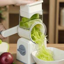 Rebanadora de verduras y patatas multifuncional accionada a mano tipo tambor - Multicolor - Ver 2