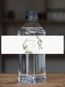 10/20/30 Stücke individuelle personalisierte Flaschenetiketten für Partys, verschiedene Designs verfügbar, 21x5cm, individualisierbare Namentextsticker, geeignet für Geburtstag, Taufe, Hochzeit, dekorative Wasserflaschenetiketten