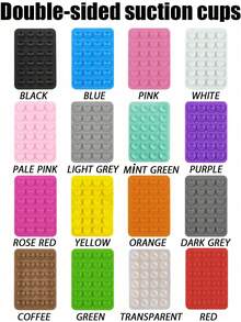 4/3 Pcs Silicone Phone Sticky Grip,Phone Suction Grip,Sticky Phone Grip, New Silicone Suction Cup Holder, Upgrade Suction Cup Card Package, Fashionable Items