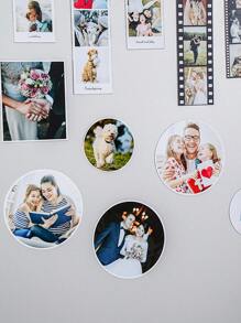 Imanes personalizados para nevera con foto - Set de imanes para refrigerador con imagen personalizada - Con respaldo magnético - Regalo perfecto para decoración del hogar, regalo del Día de San Valentín, San Valentín, regalo para ella, regalo para él, regalo para mamá, regalo para amigos, decoración del hogar, decoración, regalo personalizado, regalo a medida