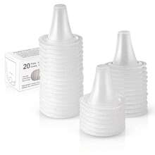 200 pièces de capuchons de sonde de thermomètre auriculaire, capuchons de recharge, capuchons de thermomètre pour tous les modèles de thermomètres Braun et divers types de thermomètres numériques - transparent - Voir 5