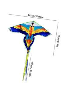 1pc Parrot Kite +100 Cm Linear Parrot Kite, Suitable For Beginners-Flying Easily In The Breeze, Colorful And Beautiful, Very Suitable For Adults, Ideal For Outdoor Family Activities, Enjoying Endless Fun In Parks, Beaches And Grasslands.