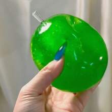 Nuevos juguetes antiestrés Squish de manzana roja brillante y manzana verde, juguetes de presión con rebote lento, decoración del hogar