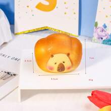 1pc Cute Soft & Squishy Realistic Bread Prop For Decoration, Stress Relief & Photography