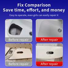 1pc Ceramic Repair Agent - Ultra-Strong Waterproof Bonding, Effective Hand Wash Basin Crack Repair, Powerful Cracking Glue For Bathtub, Toilet, Sink Restoration And Renovation - White - View 5