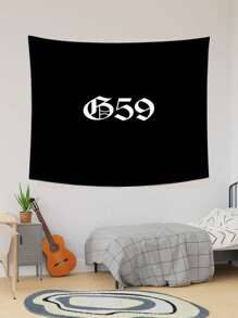 1pc Suicideboy Music G5 Tapestry Polyester 90g Printed Wall Hanging Suitable For University Dormitory Bedroom Living Room Home Decoration Art Tapestry Music Party Background Decoration Ideal Holiday Gift