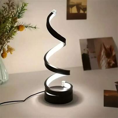 Lampada a serpente regolabile a 3 colori, alimentata tramite USB, lampada da tavolo decorativa, lampada da comodino per camera da letto, luce d'ambiente collegata, lampada romantica e a risparmio energetico, senza batterie, adatta per festività e regali