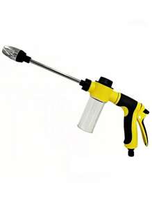 Neue leistungsstarke Hochdruckwassersprühpistole | tragbare Wasserpistole mit 2x stärkerem Strahlkraft, einfach zu benutzen, rutschfester Griff zum Auto waschen und Pflanzen bewässern, robuste Kunststoffkonstruktion, Gießkanne, batteriefrei