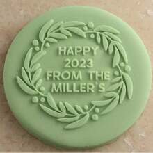 Customized Text Cake Decorations, DIY Cutting Molds, Frosting Cake Templates, Wedding Clay Fondant Embossing Tools, Name Cake Molds, Handmade Cookie Embossing Stamps - Black - View 37