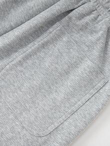 Balabala Children's Shorts Boys' 2025 Summer Stylish Mid-Length Pants - Light Gray - View 5