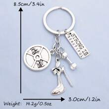 Fashion Women's Accessories, High Heels, Dumbbell Keychains, Gym Sports Keychains Car Accessories Bag Charm Backpack For School