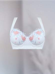 Peach Girl White Lace Sexy Women's Underwear, With Underwire, Supportive & Comfortable Bra - White - View 10