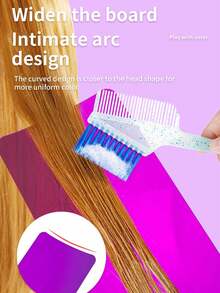 1PC Acrylic Hair Dye Board For Professional Hair Coloring And Salon Use, Semi-Transparent Pick Dye Board For Uniform Coloring, Color Mixing And Application Tool For Hairdressing, Convenient Hanging Ear Design For Easy Use, Ideal For Hair Dyeing, Highlighting, And Coloring Services In Salons, Portable Hairdressing Accessory, Perfect For Color Application, Hair Salon Essentials For Precise And Even Dye Distribution,Back To School,Travel Holiday Essentials,Hair Accessories For Women,Slick Back Brush,Barber Accessories,Hair Dryer,Hair,Barber,Hair Tools,Hair Products,Hair Accessories,Edge Brush,Barber Accessories,Travel,Hair Dryer,Hair Stuff,Hair Spray,Hair Accessories,Curly Hair Products,Hairdressing Equipment,Accessories,Hair Cutting Scissors,Christmas,Barbershop,Barber Accessories, Hair Accessories, Hairdressing,Hair Dryer,Hair, Accessories, Hair Products, Hair Tools, Hair Stuff, Hair Care, Curly Hair Brush, Barber, Barber Accessories, Hairdressing Equipment - Multicolor - View 7