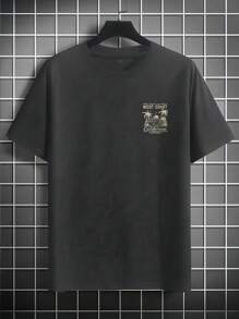 Men's Fashion Printed Loose Short Sleeve T-Shirt | Elegant Design | Must-Have For Summer | Effortless Styling, Showcase Your Style