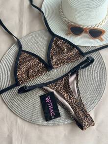 Summer Fashion Adjustable Ribbon Bikini - Multicolor - View 2