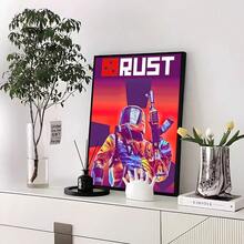 1 幅/3 幅画墙艺术海报现代游戏现代 RUST 生存游戏动漫海报粘贴房间酒吧咖啡店可爱房间装饰无框/带框油画艺术 - 彩色 - 查看 41