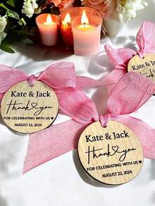 Boheme Baby Shower Party Tag, Thank You For Showering Tag, 2inch 5cm, Oh Baby Label, Wooden Tag, Welcome Baby Tag, Baby Tag, Celebrating Tag Back To School - Multicolor - View 8