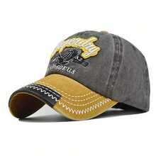 1PC Unisex Sporty Washed Baseball Cap - Stylish ORIGINAL THE BLACK Letter Embroidery, Casual Sunshade For Outdoor Sports - Multicolour - View 9