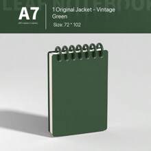 1 pieza Libreta pequeña de hojas sueltas tamaño A7, cuaderno portátil pequeño y muy atractivo, cuaderno de bolsillo, suministros escolares, vuelta al colegio
