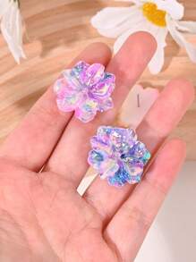 4 Peças Brincos de Botão Florais Lindos, Presentes de Joias de Estilo de Férias para Mulheres, Adequado para Uso Diário e Festas