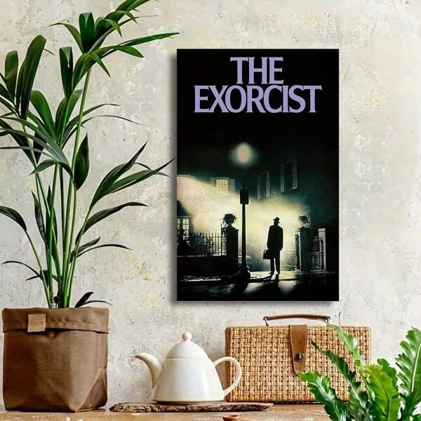 1pc Exorcism Horror Movie Poster Canvas Painting Art Modern Home Living Room Bedroom Bathroom Decoration Wall Decoration Art Gift Optional Frame ,Wall Art With Frame