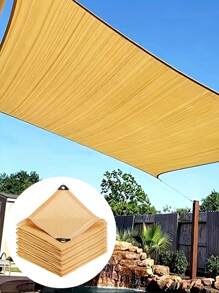 Beżowa siatka przeciwsłoneczna, ochrona przed promieniowaniem UV, szopa na rośliny, osłona przeciwsłoneczna na zewnątrz, siatka, tkanina HDPE, osłona przeciwsłoneczna ze współczynnikiem ochrony przeciwsłonecznej 75-80%