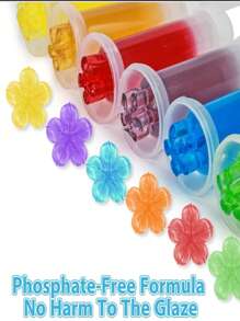 6pcs Toilet Deodorizing Gel, Toilet Cleaner, Toilet Gel Stamp Fragrance, Includes Different Colors And Scents, Air Freshener And Toilet Flowers, Colors Randomly Shipped