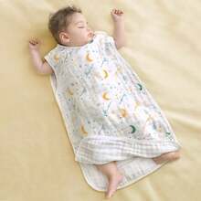 1件超柔软舒适婴儿睡袋，夏季平纹细布无袖透气睡袋，儿童防踢被，适合夏季空调房。是宝宝洗礼、情人节的完美礼物。