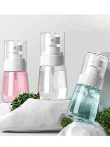 1 pezzo/2 pezzi Bottiglietta spray mini ultra fine, portatile, ricaricabile, spruzzino da viaggio in plastica per trucco, cura della pelle, toner senza profumi - disponibile in vari colori, elementi essenziali da viaggio, accessori per i viaggi, elementi essenziali da viaggio