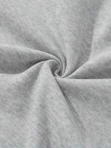 Boston Est. 1917 Conjunto de sudadera con capucha para hombres de poliéster - Estilo deportivo, conjunto de entrenamiento con patrón geométrico y bolsillos, tela de punto con ajuste regular, leve estiramiento para primavera/otoño - Gris Claro - Ver 6