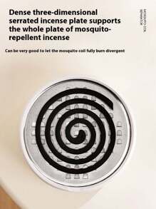 Boîte multifonctionnelle pour bobine anti-moustique, séparateur créatif pour bobine anti-moustique, plateau pour bobine anti-moustique avec couvercle, boîte anti-moustique, support pour bobine anti-moustique, cendrier