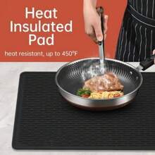 1pc, Silicone Electric Stove Top Cover Mat, Ceramic StoveTop Cover, Flat RV RangeStovetop Protector, Extra Large Silicone Dish Drying Mat, Stove Top Cover For Electric Stove, Silicone Stove Mat For Glass Top Stove, Glass Cooktop Protector, XL Dish Drying Mats For Kitchen