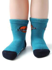 6pcs/12pcs Cartoon Star Print Anti-Slip Breathable Kids Socks, Boys & Girls Toddler Non-Slip Socks - Multicolor - View 8