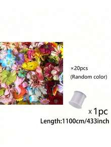 10/21/51 件/套悬挂花 DIY 花帘，带 3 米长线，DIY 婚礼拱门，人造花门帘，春季装饰花瓣，人造花吊坠婚房装饰母亲节毕业夏季生日礼物海滩返校学校用品