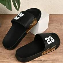 Men's Slippers, Soft EVA Flat House Slippers, Non-Slip Men's Bathroom Slippers, Summer Men's Beach Slippers Super Comfortable Non-Slip EVA Sole, Durable Men's Casual Shoes, Suitable For Daily Wear - Black - View 5