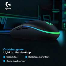 Logitech G102 Wired Gaming Mouse – Mechanical Feel, Lightweight & Portable, RGB Lighting, Classic Design, Comfortable Grip For Small To Medium Hands