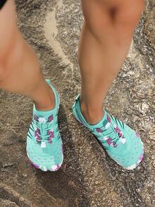 户外涉水鞋男女速干透气防滑凉鞋夏季网眼轻便钓鱼/划船鞋 - 月色 - 查看 10