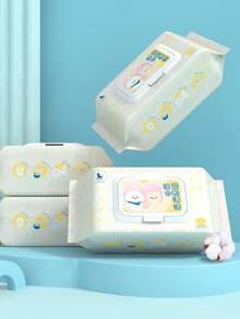 PETSIN 宠物湿巾，80片装，专为猫狗设计，可擦去泪水，无需清洗即可清洁身体部位，除臭，清洁湿巾