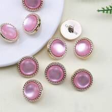 10pcs Bead Decor Button - Beige - View 6