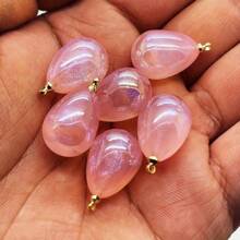 15 pièces Grandes perles acryliques iridescentes en forme de goutte d'eau de 13x18mm pour la confection de bijoux raffinés, boucles d'oreilles DIY, ornements de colliers et projets d'artisanat - couleurs vives, durables et fournitures polyvalentes pour l'artisanat