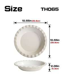 1 Peça Prato Cerâmico Minimalista, Design de Borda Em Relevo, Opções de Prato Redondo/Prato Bottom com Borda, Adequado para Casa/Restaurante, Prato de Jantar, Prato de Sopa, Prato de Salada