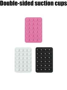 4/3 Pcs Silicone Phone Sticky Grip,Phone Suction Grip,Sticky Phone Grip, New Silicone Suction Cup Holder, Upgrade Suction Cup Card Package, Fashionable Items