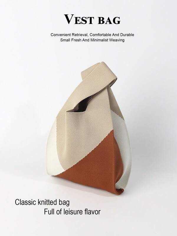 1 حقيبة يد تواليت مكدس من النسيج القطني قابل للطي، سهل التنفس ، خفيف الوزن، لون أحادي،مناسب للنساء والفتيات للارتداء اليومي والإجازات والمدرسة والتنقلات، مناسب لجميع المواسم