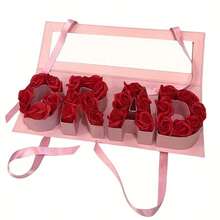 1 件毕业礼盒，透明窗口 GRAD 形纸板礼盒，可装满巧克力、草莓、糖果、珠宝、玫瑰、毕业礼物